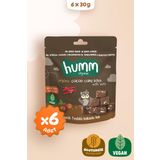 Humm Organic Organik Glutensiz Vegan Kakaolu ve Fındıklı Kek Atıştırmalık Paketi - 6 adet