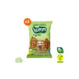 Humm Organic Organik Kavuzlu Buğday Unlu ve Ekşi Mayalı Çubuk Kraker - 3 Adet