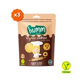 Humm Organic Organik Tahinli ve Pekmezli Vegan Kurabiye 165 gr Doğal İçeriklerle Şeker İlavesiz- 3 Adet