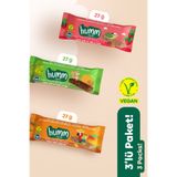 Humm Organic Organik Vegan Çilekli Kayısılı ve Mangolu Yulaf Bar Atıştırmalık Paketi - 3 adet (3 çeşit)