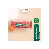 Humm Organic Organik Vegan Çilekli ve Fındıklı Yulaf Bar - 6 adet
