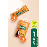 Humm Organic Organik Vegan Mangolu Meyveli Küp & Yulaf Bar Atıştırmalık Paketi - 6 adet (2 çeşit)