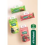 Humm Organic Organik Vegan Meyveli Küp & Yulaf Bar Atıştırmalık Paketi - 4 adet (4 çeşit)
