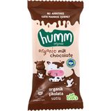 Humm Organik Sütlü Çikolata 13 G (8'Li Paket)