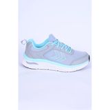 Hummel 900462-1100 Avila Fileli Şevron Detay Faylon Taban Esnek Hafif Yüksek Taban Gri-Turkuaz Günlük Unisex Spor Ayakkabı