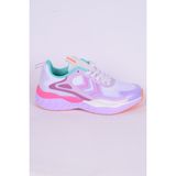 Hummel 900485-9704 Bubblegum Ortopedik Taban Fileli Suni Deri Detaylı Faylon Taban Bağcıklı Yüksek Taban Hafif Esnek Beyaz-Morgünlük Unisex Spor Ayakkabı