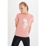 Hummel 911549-2098 Tobino Pembe Kadın T-Shirt