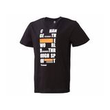 Hummel 911562-2001 Balder Bisiklet Yaka Baskılı Siyah Erkek T-Shirt