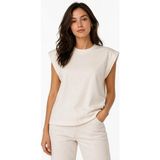 Hummel 912323-9157 Remiendo Kadın Tişört - XL - Krem