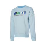 Hummel 922040-9851 HMLMONTANA SWEATSHIRT Mavi Erkek Bisiklet Yaka Oversize Desenli Sweatshirt