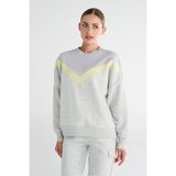 Hummel Bexley Kadın Gri Bisiklet Yaka Sweatshirt, XL