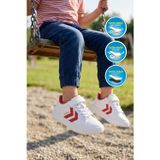 Hummel Beyaz-Kırmızı Cırtlı Bağcıklı Kalın Taban Unisex Çocuk Spor Ayakkabı Sneaker 900869 Hml Malmo Jr