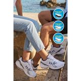 Hummel Beyaz-Lacivert Nefes Alabilen File Detaylı Hafif Taban Erkek Yürüyüş ve Spor Ayakkabı Sneaker 900911 Hml Performance 930
