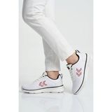 Hummel Beyaz Siyah Fileli Hafif Esnek Unisex Spor Ayakkabı 900882 Degas Iı - Beyaz - Çok Renkli