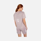 Hummel Bondia Cropped Training Short-Sleeve Kadın Tişört - Pembe