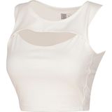 Hummel Bra Sagrado Kadın Ekru Yuvarlak Yaka Atlet - XS