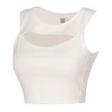 Hummel Bra Sagrado Kadın Ekru Yuvarlak Yaka Atlet