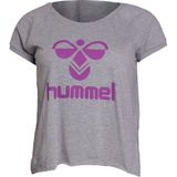 Hummel Callia Kadın Tişört Gri Renk Baskılı Nefes Alabilir Kumaş ile Yazlık Moda - XS - Çok Renkli