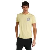 Hummel Calvert Erkek Sarı Yuvarlak Yaka Tişört;Sarı Xxl