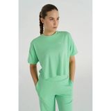 Hummel Cape T-Shırt S/s Kadın Kısa Kol T-Shırt 912080-7622 - Yeşil
