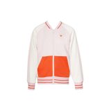 hummel Clema Kız Çocuk Bisiklet Yaka Ceket, 14, 07-922435-6, Pembe, Beyaz, Turuncu, Kız Çocuklar