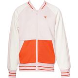 Hummel Clema Kız Çocuk Bisiklet Yaka Ceket - Pembe - Beyaz - Turuncu - 12 Yaş