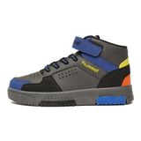 Hummel Courfu Jr 900553-2431 Siyah & Mavi Erkek Çocuk Günlük Spor Ayakkabı