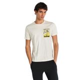 Hummel Drift Erkek Ekru Yuvarlak Yaka Tişört, XL