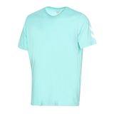 Hummel Elemental Chevron Cotton Erkek Mavi Yuvarlak Yaka Tişört