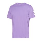 Hummel Elemental Chevron Cotton Erkek Mor Yuvarlak Yaka Tişört