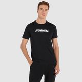 hummel Elemental Logo Cotton Erkek Siyah Yuvarlak Yaka Tişört