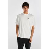 HUMMEL ERKEK KISA KOL T-SHIRT HMLSENTE OVERSIZE T-SHIRT S/S 912167 OFF WHITE L