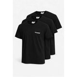 hummel Erkek Siyah 3’lü Pamuklu Basic Tişört Seti