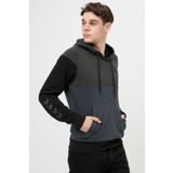hummel FRED Kapüşonlu Gri Erkek Sweatshirt