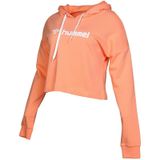 Hummel Gala Kadın Turuncu Kapüşonlu Crop Sweatshirt