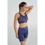 Hummel Gale Kadın Spor Sütyeni Rahat Kesim ve Modern Desen ile Aktif Yaşam Tarzına Uygun - XS - Mavi