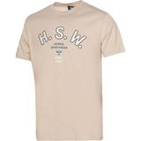 Hummel Hayes Erkek Bej Yuvarlak Yaka Tişört - XL