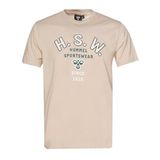Hummel Hayes Erkek Bej Yuvarlak Yaka Tişört;Bej S