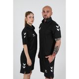Hummel Hmloregon Fonksiyonel Polo T-Shirt Siyah Erkekler İçin Nefes Alabilir Kumaş ile Rahat Kesim - 3XL