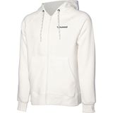 Hummel Hmlwesley Zip Hoodie Erkek Beyaz Sweatshirt 921739-9003 - XL