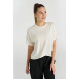 HUMMEL KADIN KISA KOL T-SHIRT HMLBORNEO T-SHIRT S/S 912076 OFF WHITE L
