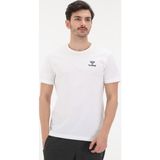 Hummel Kevins Beyaz Erkek Tişört 910995-9003 Nefes Alabilir Kumaş İle Günlük Kullanım - XL