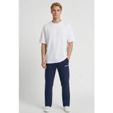 Hummel Logolu Regular Fit Normal Bel Boru Paça Erkek Eşofman Altı 932421-7459 LACİVERT