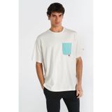 Hummel Marc Oversize Erkek Beyaz Yuvarlak Yaka Tişört;Beyaz S