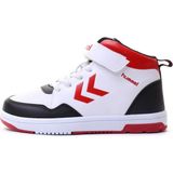 Hummel Melody Unisex Çocuk Spor Ayakkabı Beyaz 900199-2442 29 - Beyaz-Siyah-Kırmzı - Beyaz-Siyah-Kırmızı