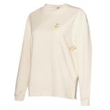 Hummel Melton Kadın Ekru Bisiklet Yaka Sweatshirt, XS