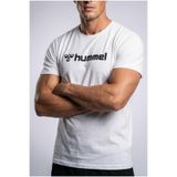 hummel Meselan Beyaz Erkek T-Shirt 912448-9001 Basic Günlük Pamuklu Tişört