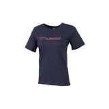 hummel Mımı Kısa Kollu Baskılı Tişört, XS, 911331-2001, Mavi, Kadın