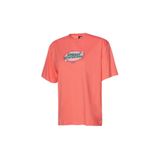 hummel Patez Oversize Kadın Pembe Yuvarlak Yaka Tişört
