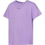 Hummel Peter Oversize Erkek Çocuk Mor Yuvarlak Yaka Tişört - 14 Yaş